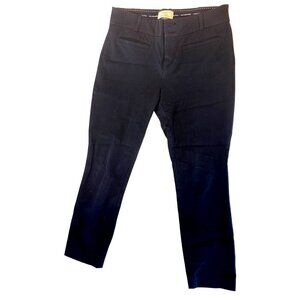 Anthropologie The Essential Slim Trousers Black Pants Sz 10 Chic Classy EUC